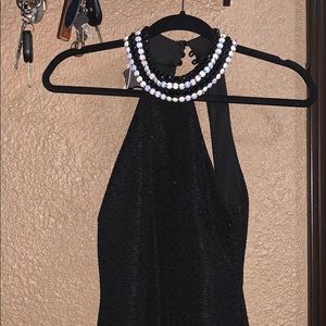 Black with sparkles prom dress